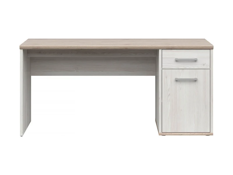 Romance Desk 160 cm with Drawer & Cupboard – Scandi Style | Sibiu Larch & San Remo Oak