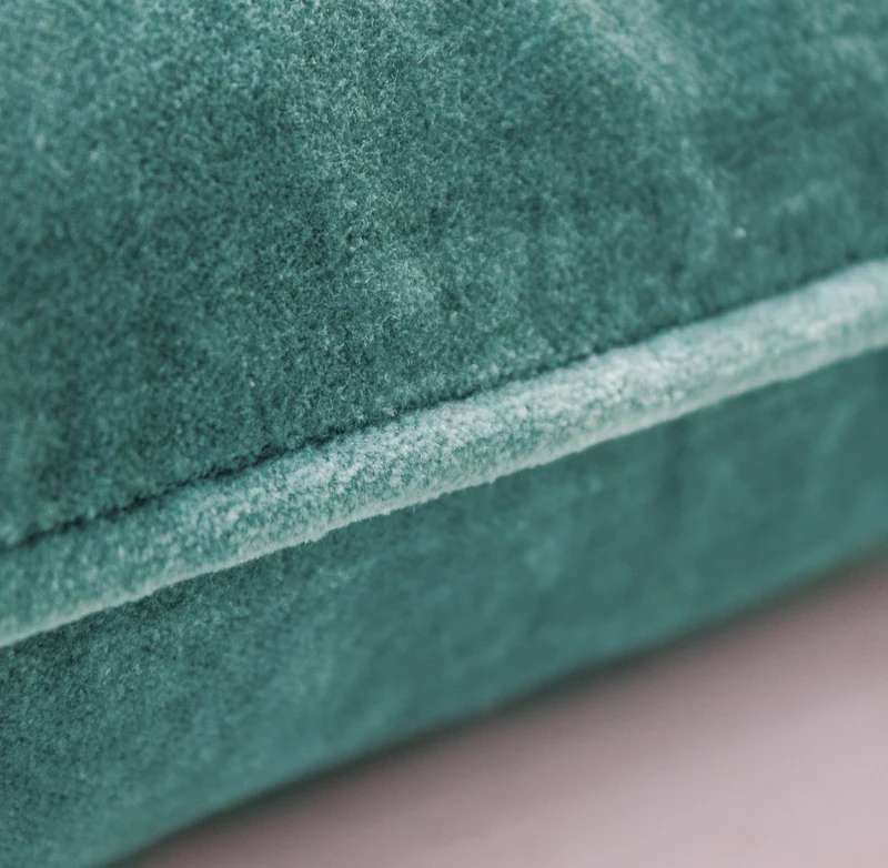 Kissenhülle Velours | oceanblue