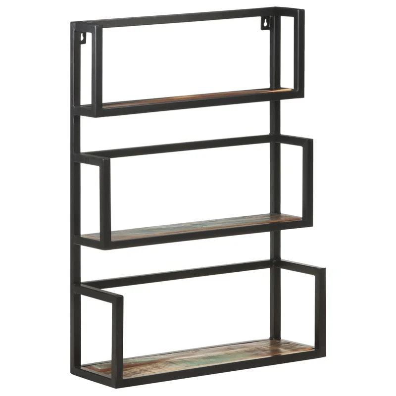 Wandregal 60x20x85 cm Altholz Massiv