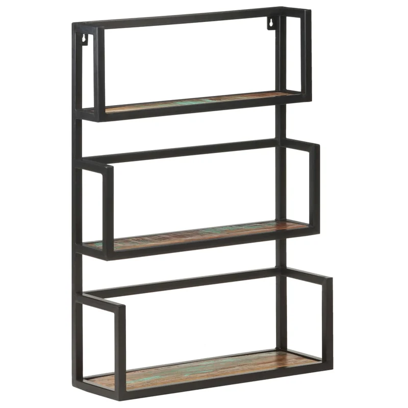 Wandregal 60x20x85 cm Altholz Massiv