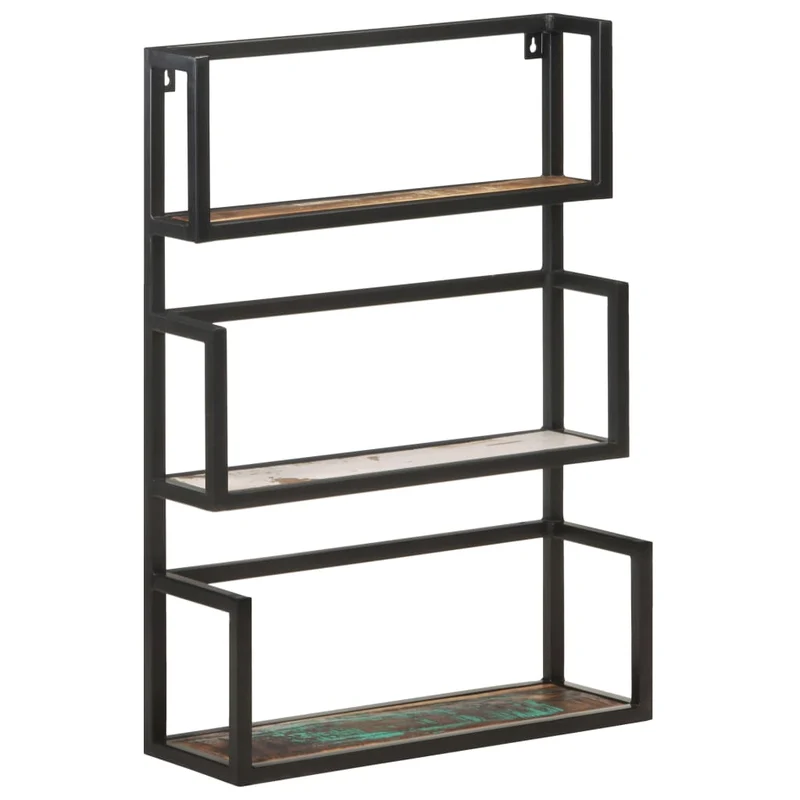 Wandregal 60x20x85 cm Altholz Massiv