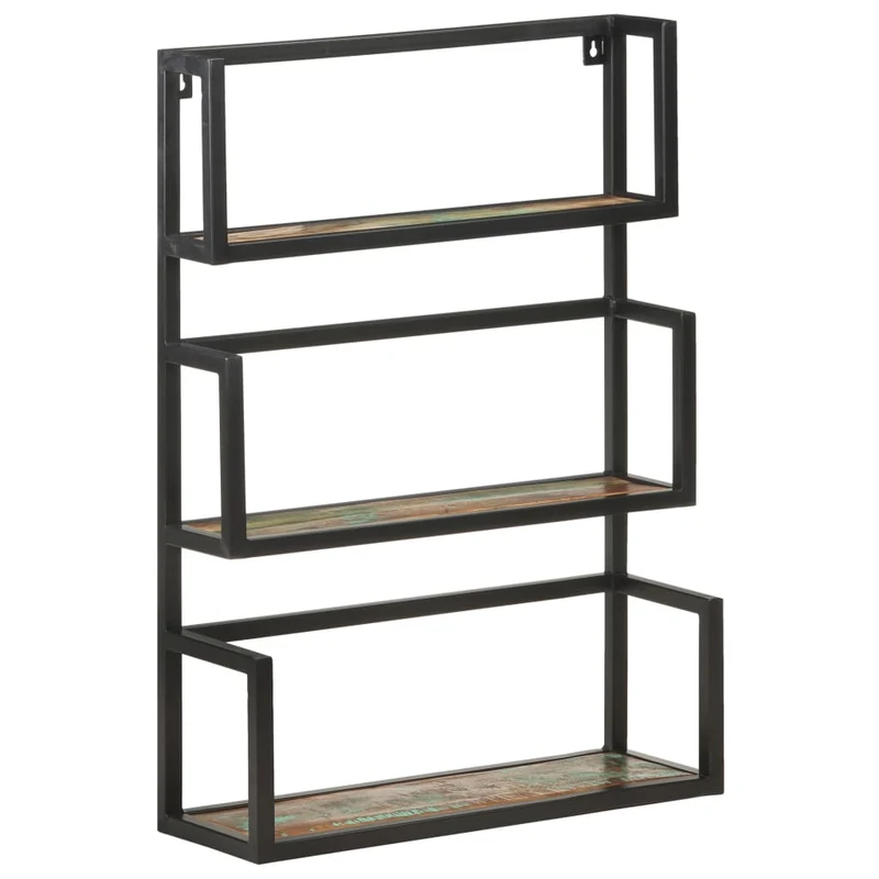 Wandregal 60x20x85 cm Altholz Massiv