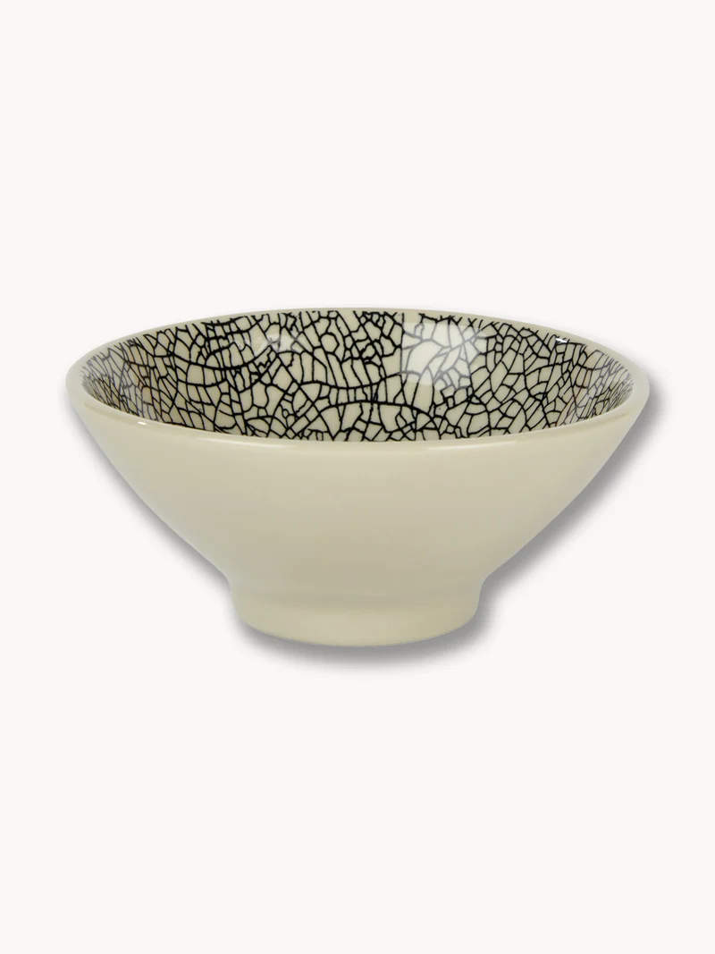 Kaori Dippschale – Krakelee & Rochen Optik, Ø 10 cm