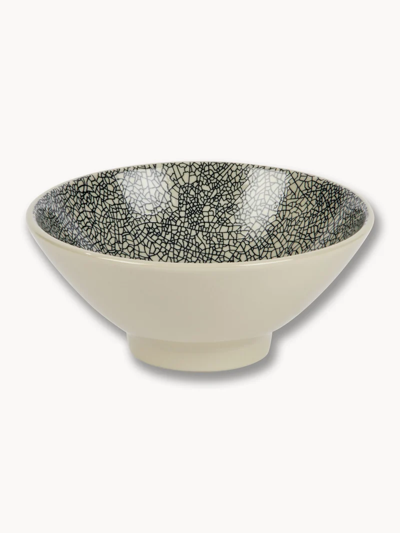 Kaori Müslischale Ø 15,5 cm – Krakelee oder Rochen Optik