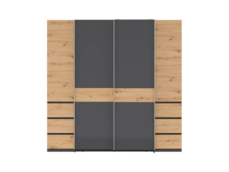Fabio Wardrobe – 4-Door Sliding & Hinged Storage Unit