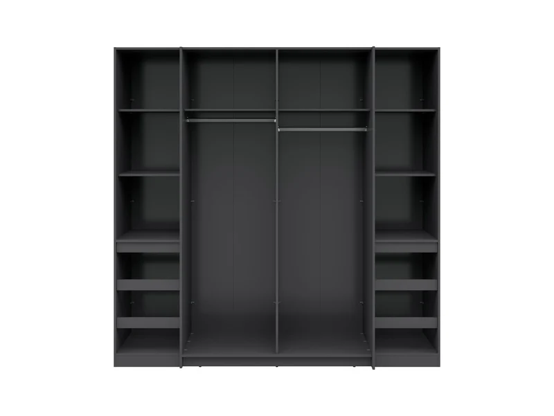 Fabio Wardrobe – 4-Door Sliding & Hinged Storage Unit