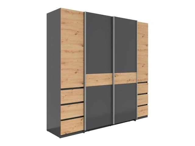 Fabio Wardrobe – 4-Door Sliding & Hinged Storage Unit