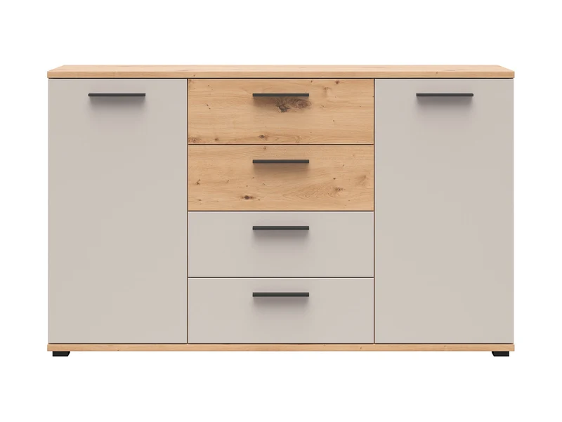 Sindara Sideboard 150 cm | 2 Doors & 4 Drawers | Artisan Oak & Kashmir