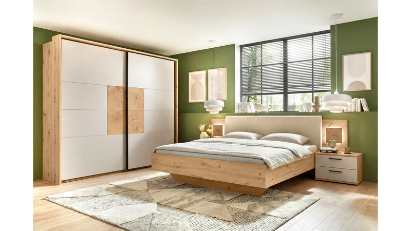 Sindara LED Wall Panel 40×50 cm | Artisan Oak