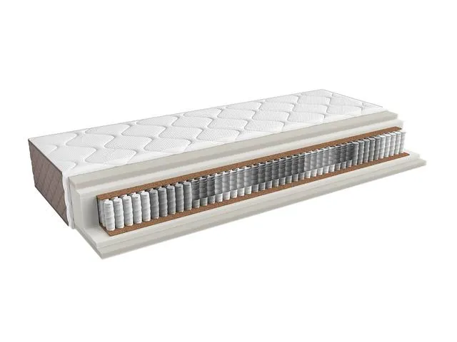 Estivo II Pocket Spring Mattress 90x200 cm – 7 Zones, Firm H3, Coconut Fibre
