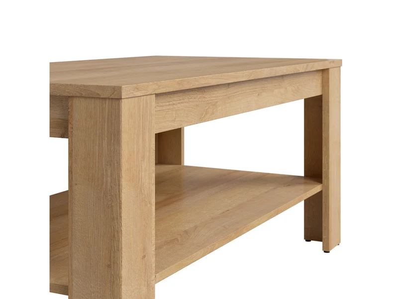 Bistro Coffee Table 110 cm – Riviera Oak / Sonoma Oak | Lower Shelf