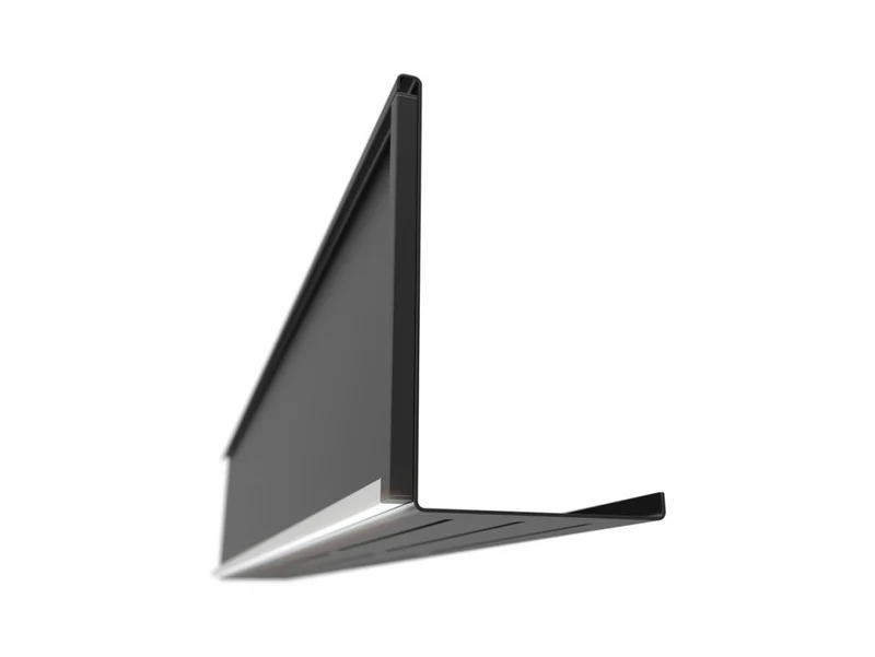 Milino — Metal Kitchen Shelf with LED Lighting 225 cm Black