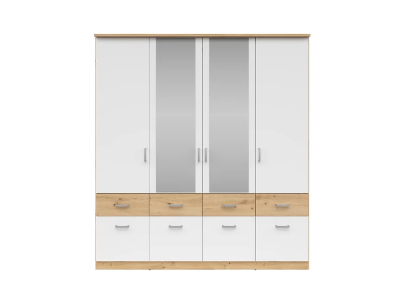 Brando 4 — 4-Door Wardrobe with Mirror & 8 Drawers