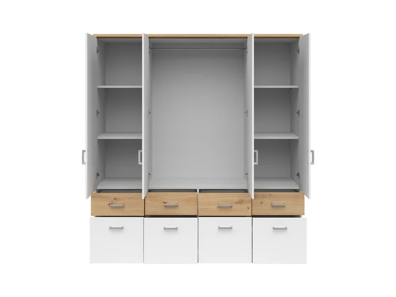 Brando 4 — 4-Door Wardrobe with Mirror & 8 Drawers