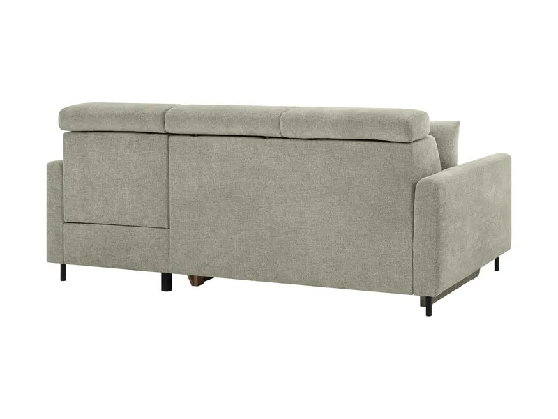 Verde Corner Sofa Bed 218cm – Otto 55 | Dolphin Sleeper, Bedding Storage & Adjustable Headrests