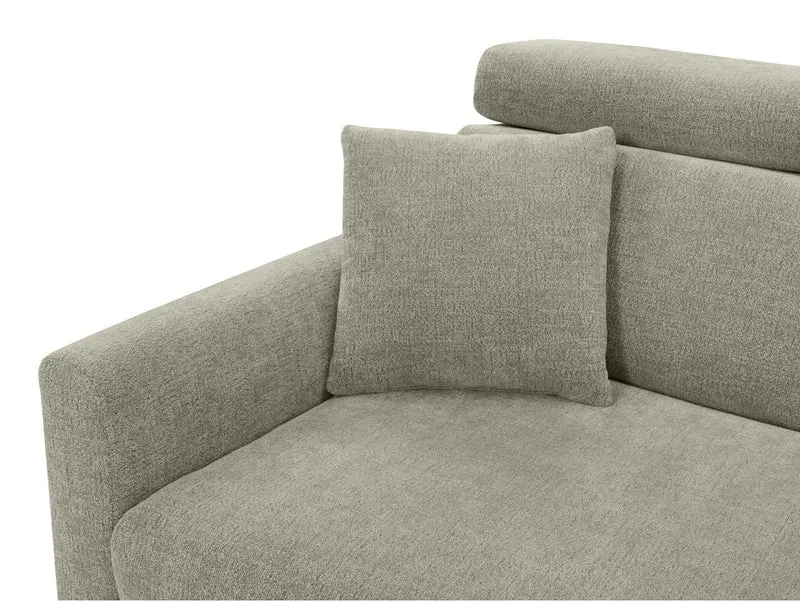 Verde Corner Sofa Bed 218cm – Otto 55 | Dolphin Sleeper, Bedding Storage & Adjustable Headrests