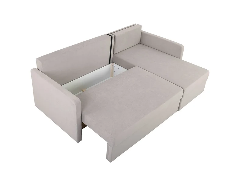 Imros — Corner Sofa Bed | Taupe | Reversible