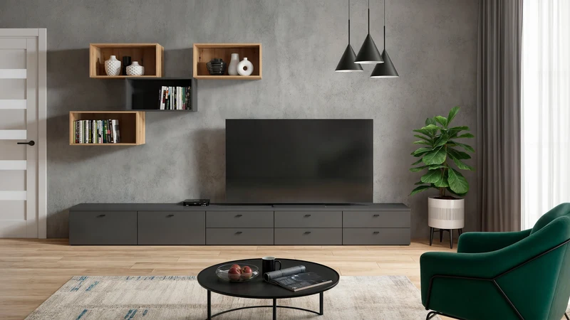 System 64 Modular Cube Shelf | Graphite