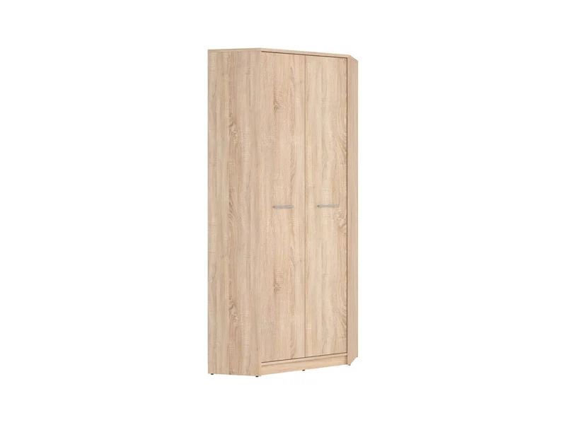 Nepo Plus Corner Wardrobe 79x197 cm – Sonoma Oak, 2 Doors, Hanging Rail, Kids & Teen Room