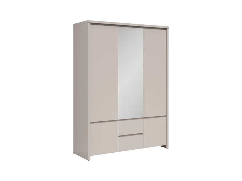 Kaspian 5-Door Wardrobe 153 cm with Mirror – Kashmir | Rail, Shelves & 2 Drawers