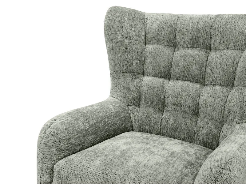 Casey Quilted Armchair – High Back, Sinuous Spring & Hardwood Legs