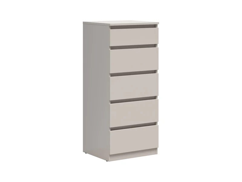 Tetrix Tall Chest of Drawers — 5 Drawers & Handleless Fronts, Uni Kashmir