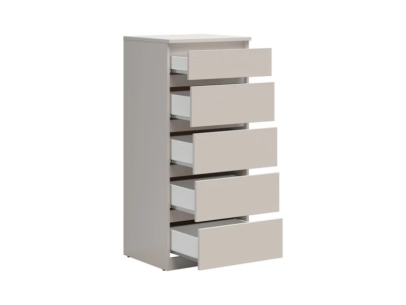 Tetrix Tall Chest of Drawers — 5 Drawers & Handleless Fronts, Uni Kashmir