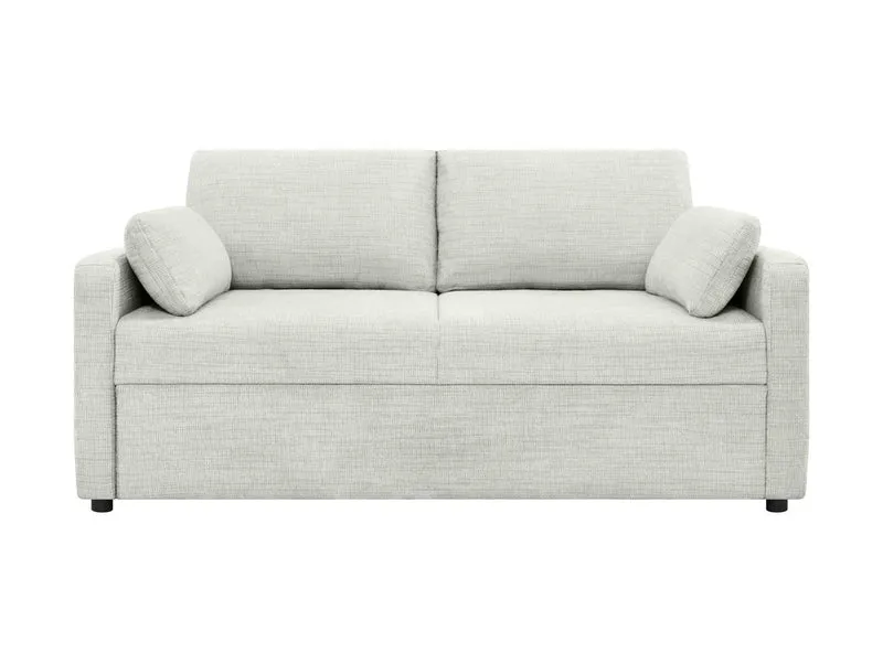 Luna 2-Seater Sofa Bed — Dolphin Mechanism, 146x202cm Sleeping Surface, Bedding Storage & Cushions, Baltimore Greige