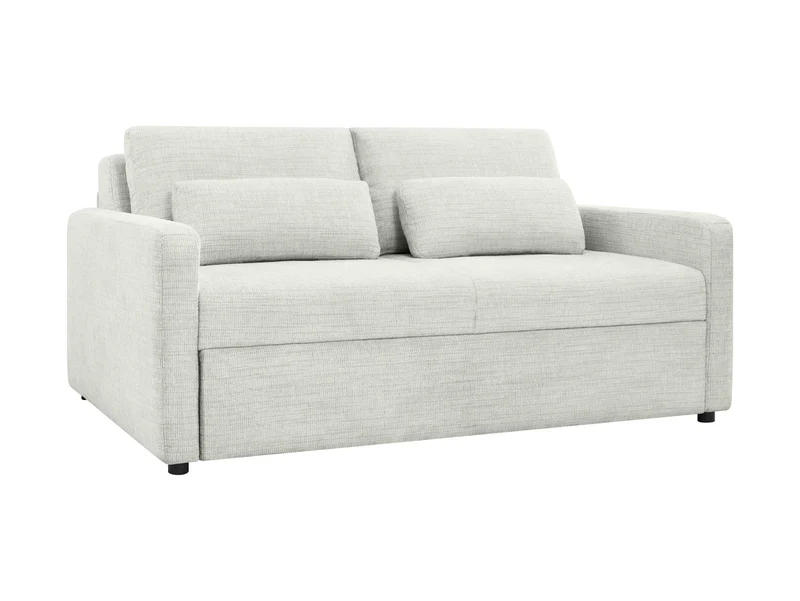 Luna 2-Seater Sofa Bed — Dolphin Mechanism, 146x202cm Sleeping Surface, Bedding Storage & Cushions, Baltimore Greige