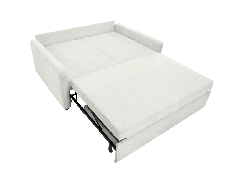 Luna 2-Seater Sofa Bed — Dolphin Mechanism, 146x202cm Sleeping Surface, Bedding Storage & Cushions, Baltimore Greige