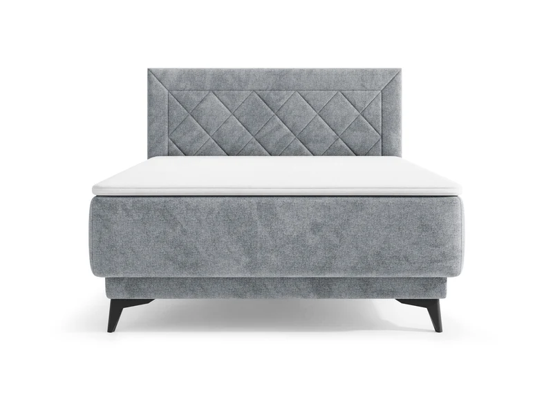 Zalea Upholstered Bed 140 | Pocket Spring Mattress, 4cm Premium Topper & Gas-Lift Storage | 140x200cm