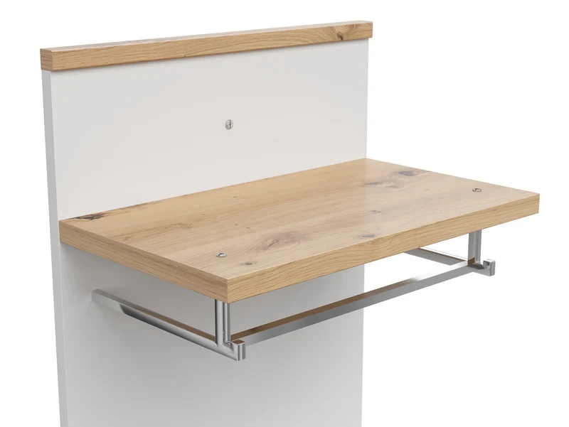 Yamael — Wall Panel with Hooks & Shelf