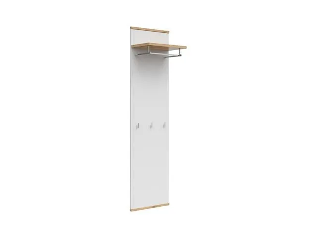 Yamael — Wall Panel with Hooks & Shelf
