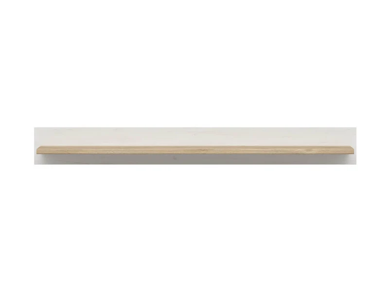 Loksa Wall Shelf – Wide Display Shelf 143cm | Andersen Pine White / Grandson Oak | Scandinavian Style