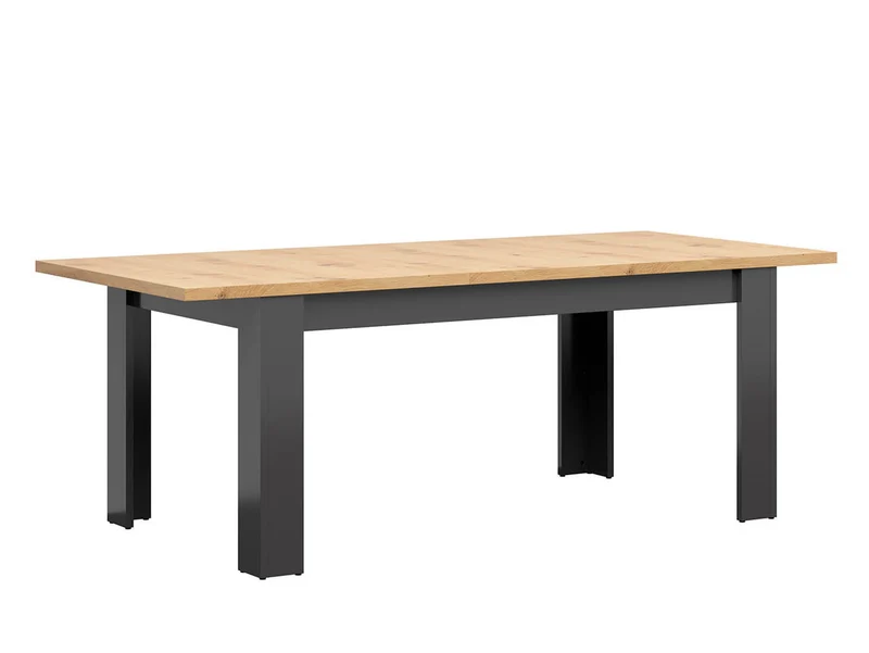 Hesen Extendable Dining Table – 6–8 Seats | 160–200×90 cm | Graphite / Artisan Oak