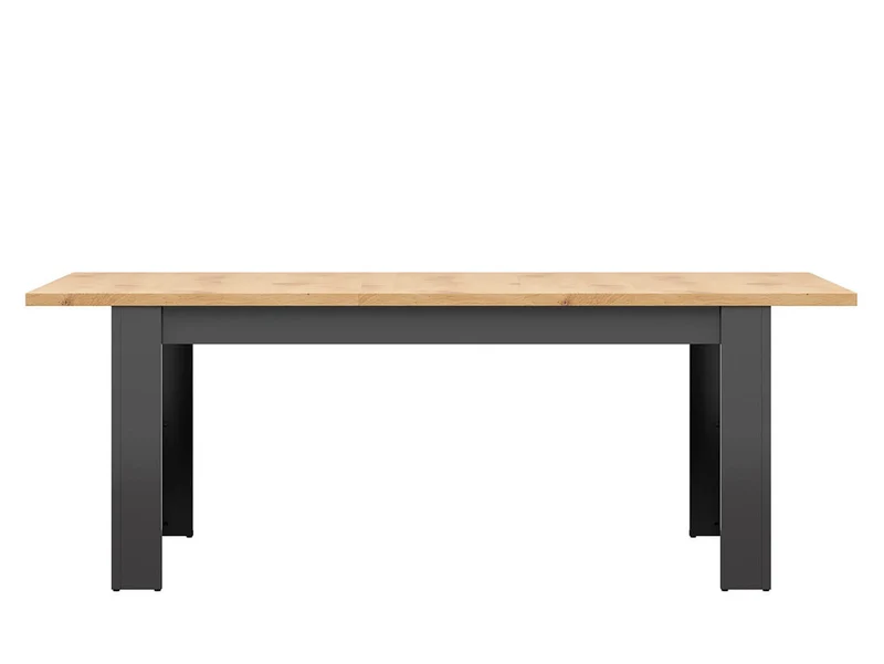 Hesen Extendable Dining Table – 6–8 Seats | 160–200×90 cm | Graphite / Artisan Oak