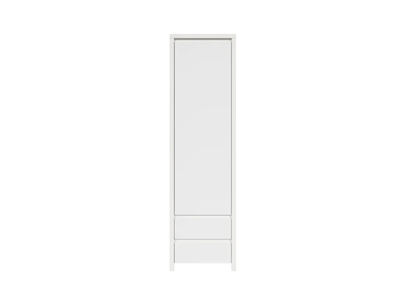 Kaspian Closed Bookcase | 1 Door & 2 Drawers | White Matt