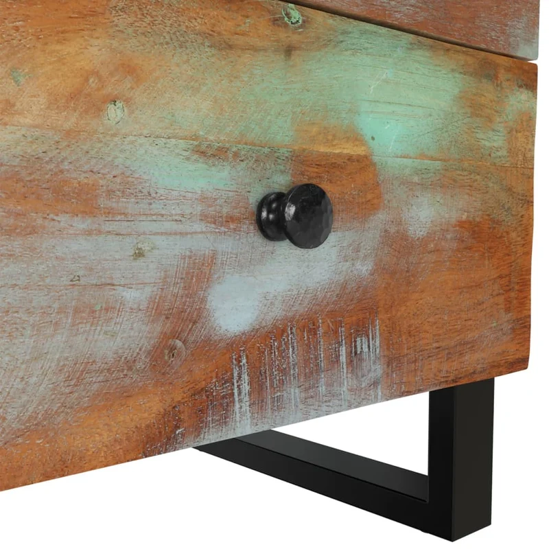 Nachttische 2 Stk. 40x33x46 cm Altholz Massiv