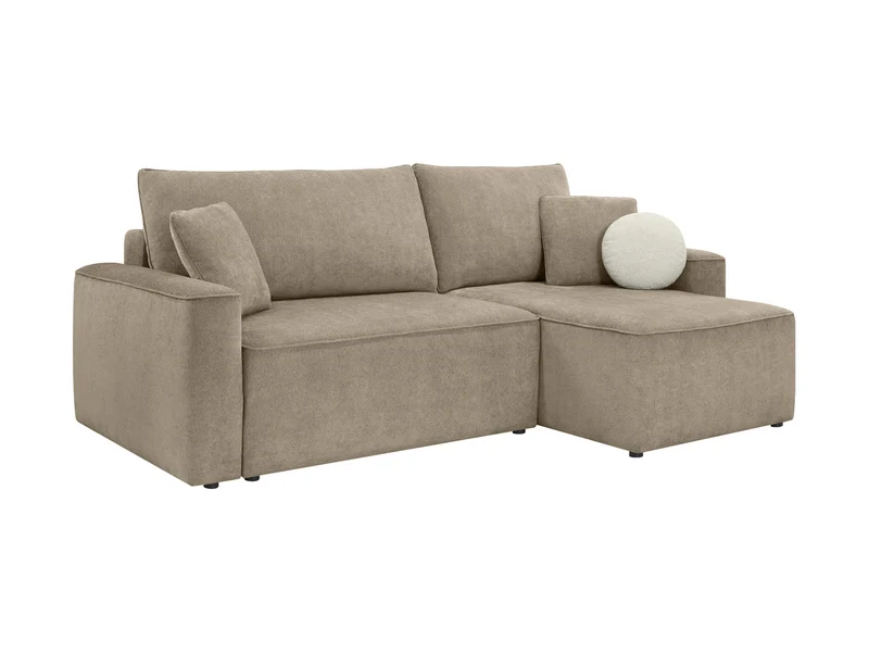 Loretto Universal Corner Sofa Bed with Storage – Taupe | Pet-Friendly Fabric | 217×135 cm