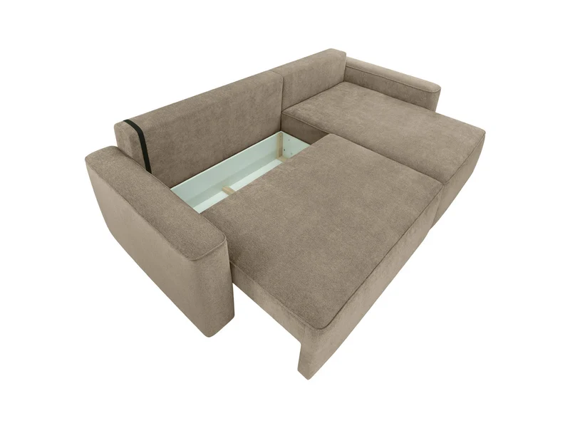 Loretto Universal Corner Sofa Bed with Storage – Taupe | Pet-Friendly Fabric | 217×135 cm