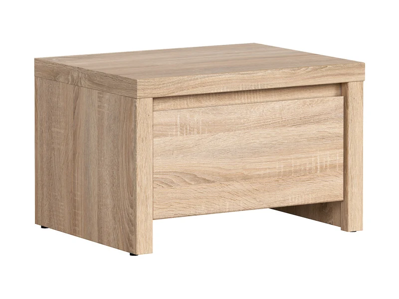 Kaspian Bedside Table 51 cm – Sonoma Oak | 1 Drawer | Compact Nightstand