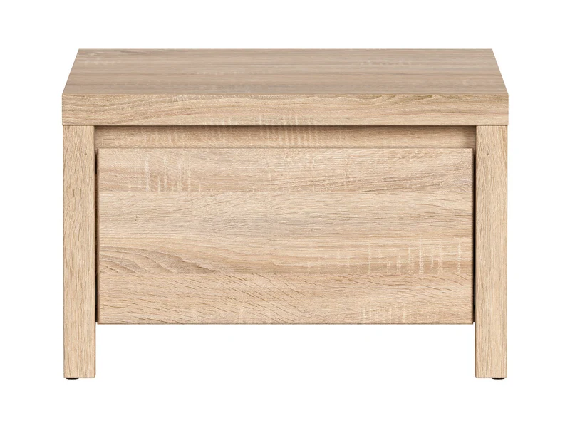 Kaspian Bedside Table 51 cm – Sonoma Oak | 1 Drawer | Compact Nightstand