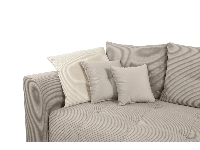Royal IV Sofa Bed 247 cm – Black | DL Mechanism, 158×195 cm Sleeping Surface & Bedding Storage