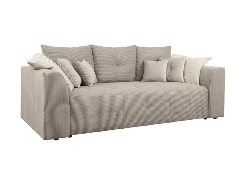 Royal IV Sofa Bed 247 cm – Black | DL Mechanism, 158×195 cm Sleeping Surface & Bedding Storage