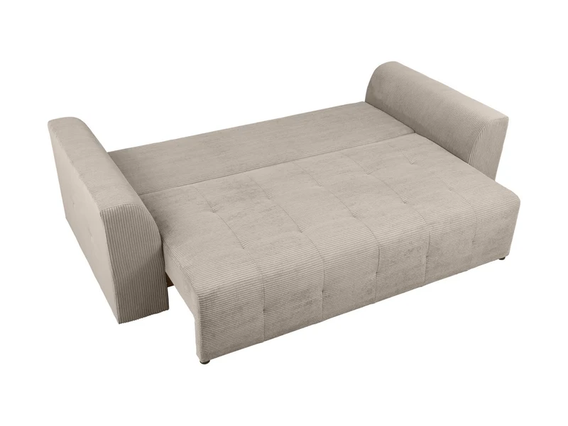 Royal IV Sofa Bed 247 cm – Black | DL Mechanism, 158×195 cm Sleeping Surface & Bedding Storage