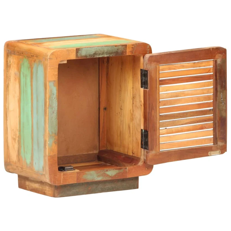 Nachttisch 40x30x50 cm Altholz Massiv