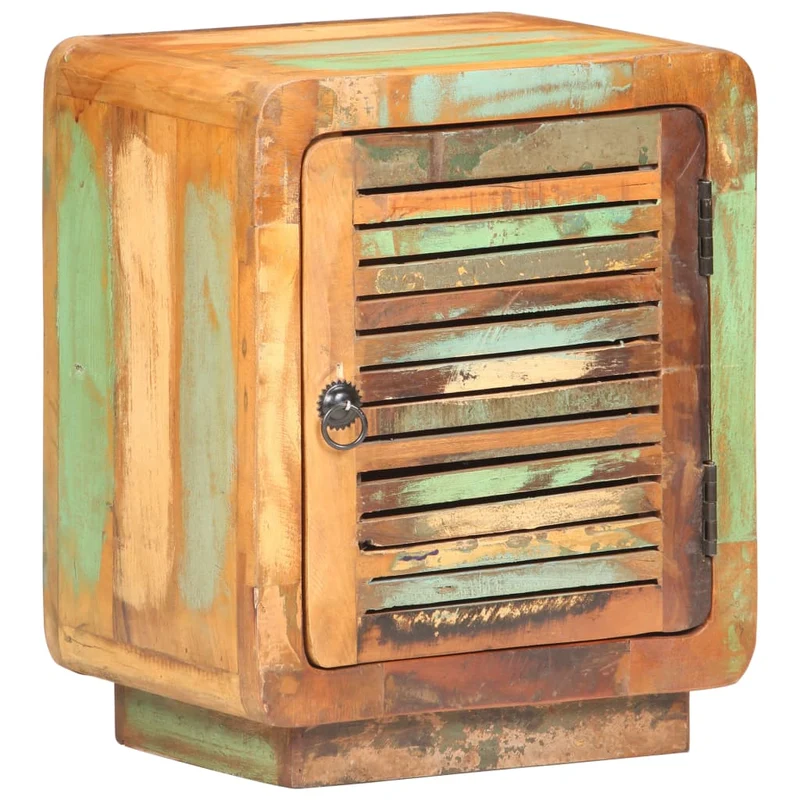 Nachttisch 40x30x50 cm Altholz Massiv