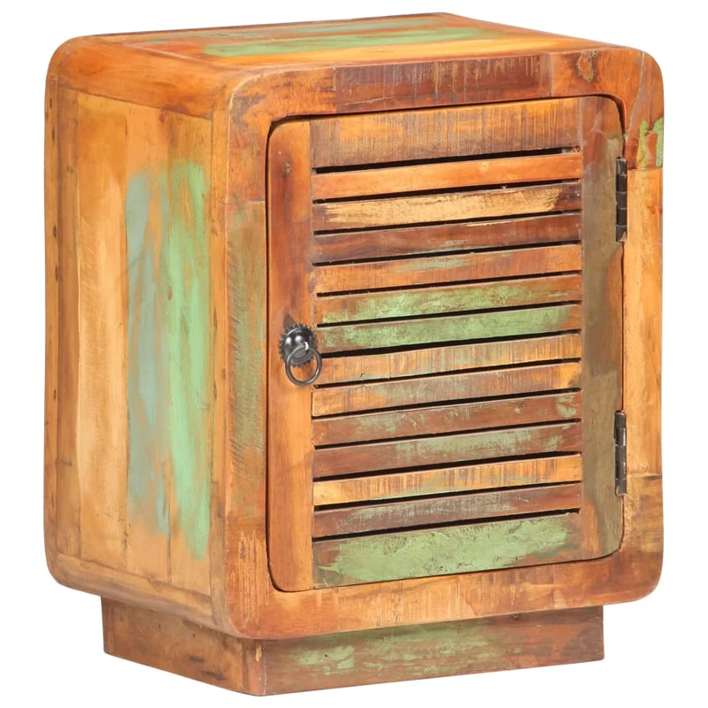Nachttisch 40x30x50 cm Altholz Massiv