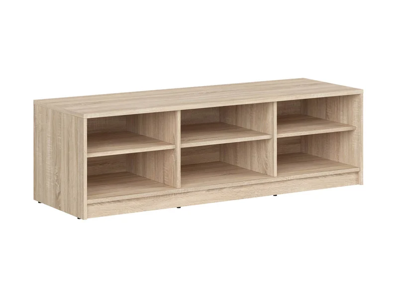 Nepo Plus TV Cabinet – Wide Media Unit with Open Shelves | Sonoma Oak | 138.5 cm
