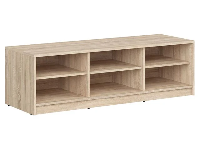 Nepo Plus TV Cabinet – Wide Media Unit with Open Shelves | Sonoma Oak | 138.5 cm